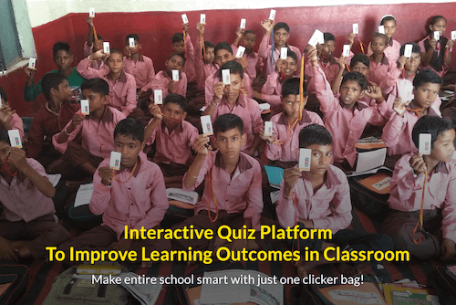 A village school in Uttar Pradesh using Class Saathi classroom solution