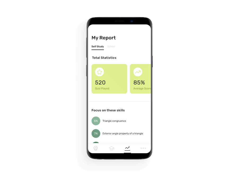 Self-study report on Class Saathi mobile app