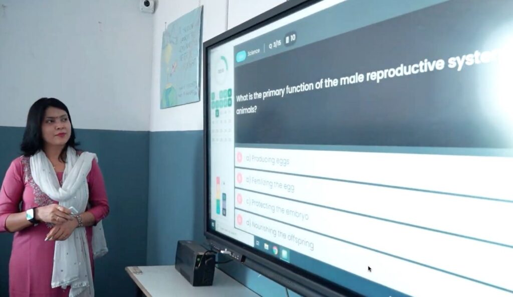 Clickers in large classrooms